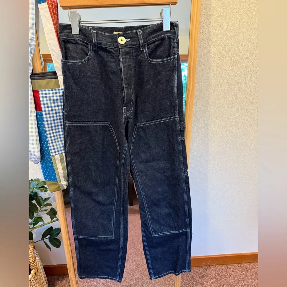 Jesse Kamm Patchfront Handy Pant Dark Japanese Denim - Picture 1 of 7